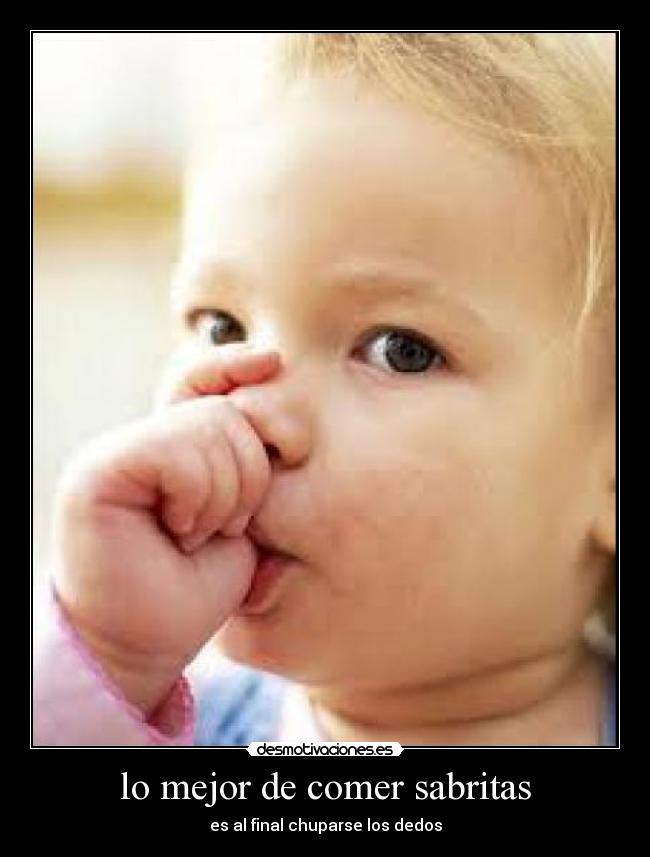 lo mejor de comer sabritas - 