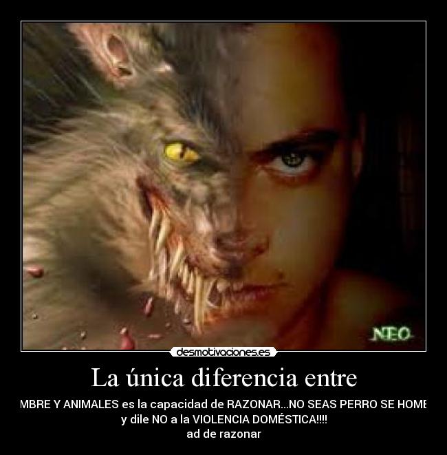 La única diferencia entre -