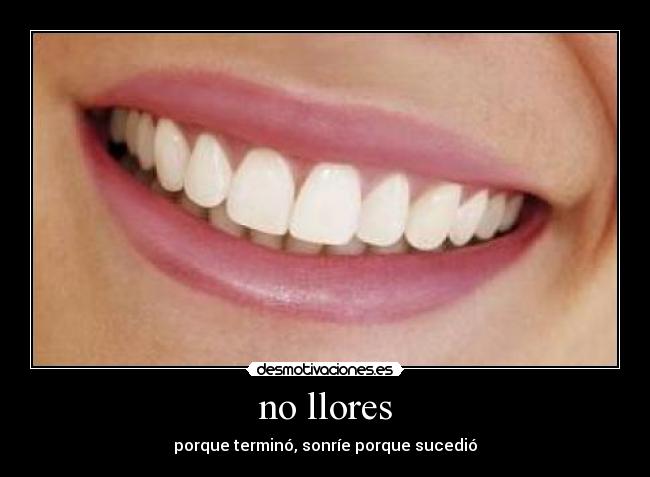 no llores - 