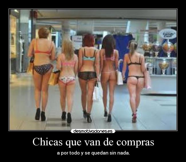Chicas que van de compras - 