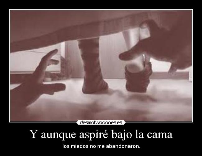 carteles miedos que son monstruos fantasmas pero asustan igual desmotivaciones