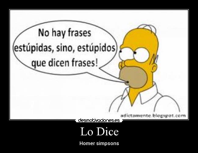 Lo Dice - Homer simpsons