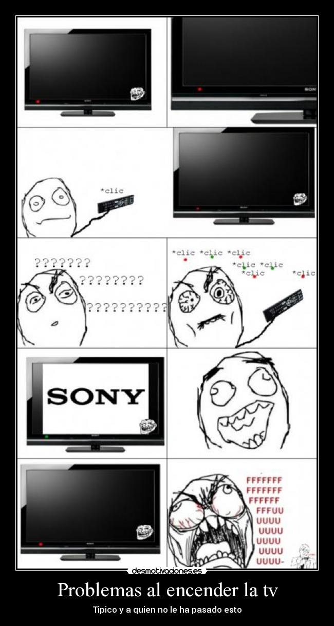 Problemas al encender la tv - Tipico y a quien no le ha pasado esto
