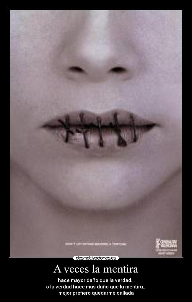 A veces la mentira - 