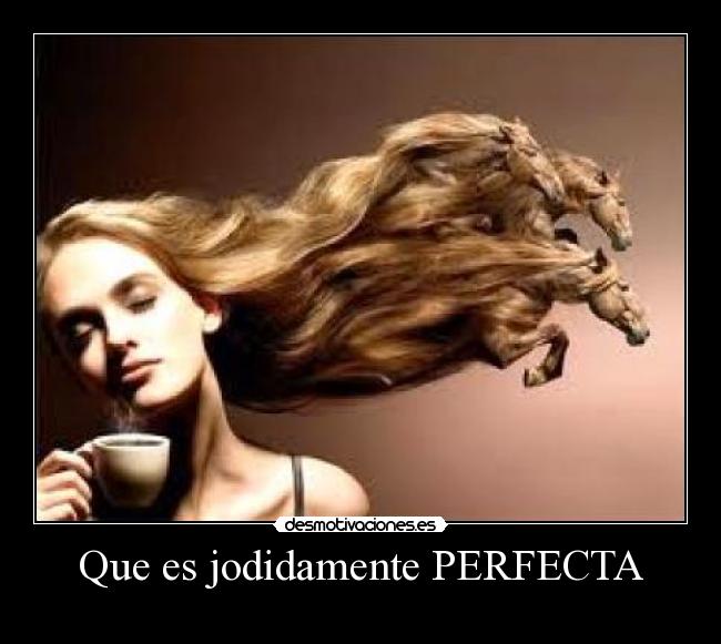 Que es jodidamente PERFECTA -