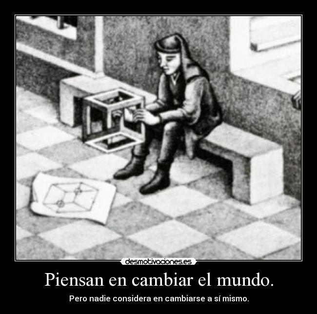 carteles mundo pensar razonar desmotivaciones