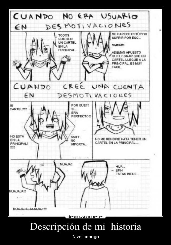 Descripción de mi  historia - Nivel: manga