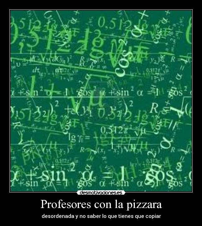 Profesores con la pizzara - 