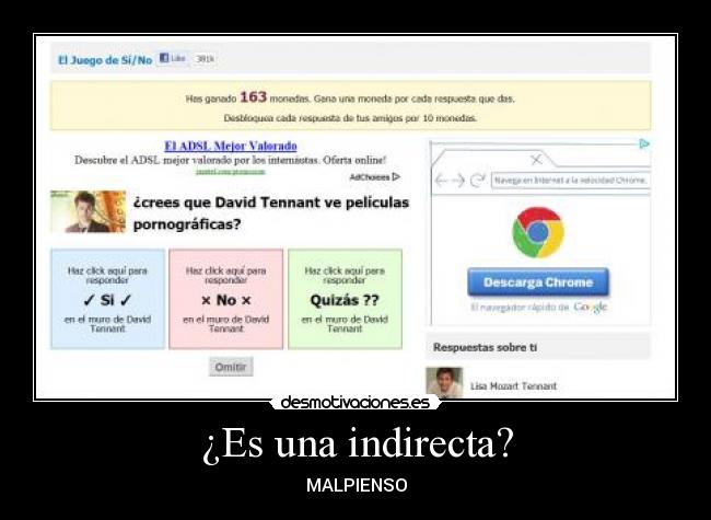 ¿Es una indirecta? -