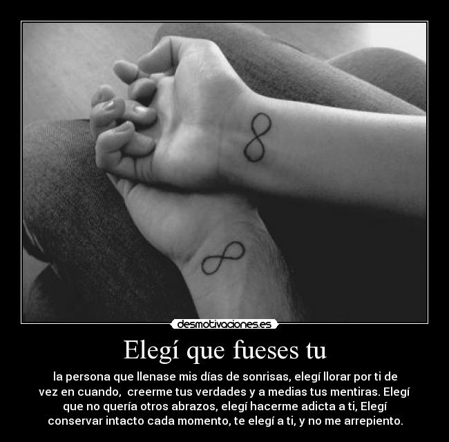 Elegí que fueses tu -