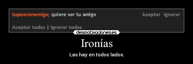Ironías -