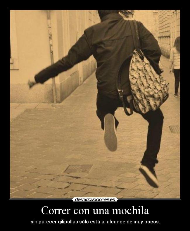 Correr con una mochila - 