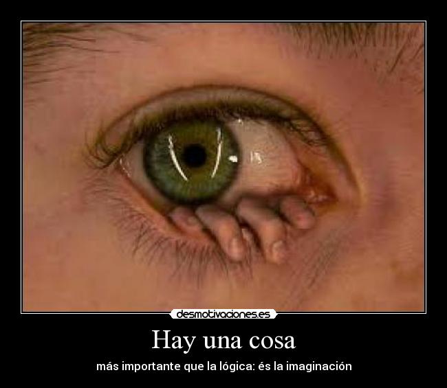 Hay una cosa - más importante que la lógica: és la imaginación