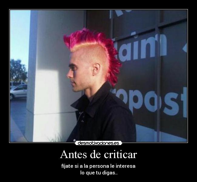 Antes de criticar - 