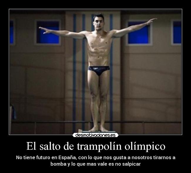 El salto de trampolín olímpico -