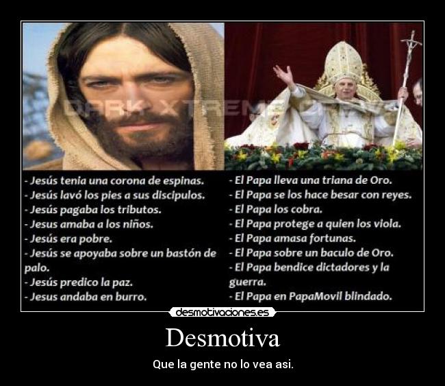 carteles jesus papa desmotivaciones