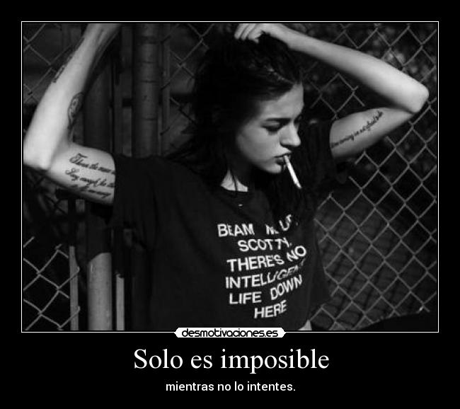 Solo es imposible -