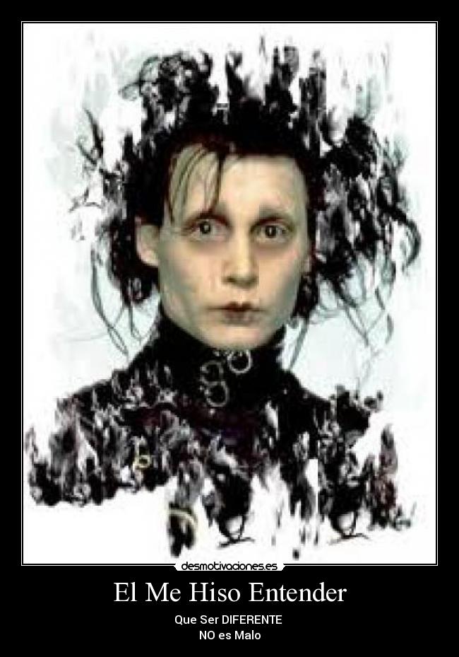 carteles joven manos tijeras jonny deep natii desmotivaciones