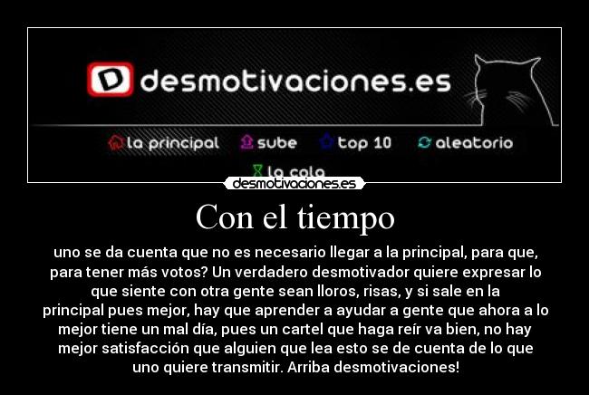 Con el tiempo -