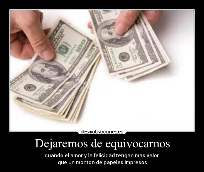 Dejaremos de equivocarnos - 