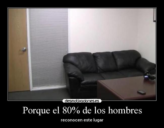 Porque el 80% de los hombres - reconocen este lugar