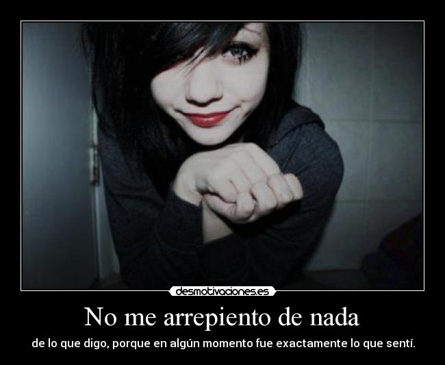No me arrepiento de nada - 
