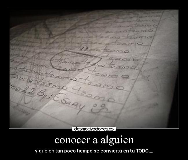 carteles conocer alguien desmotivaciones