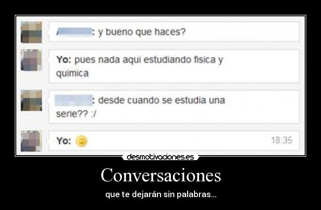 Conversaciones - que te dejarán sin palabras...