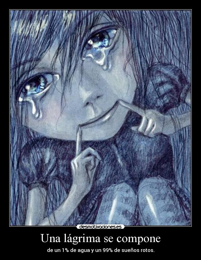 Una lágrima se compone - 