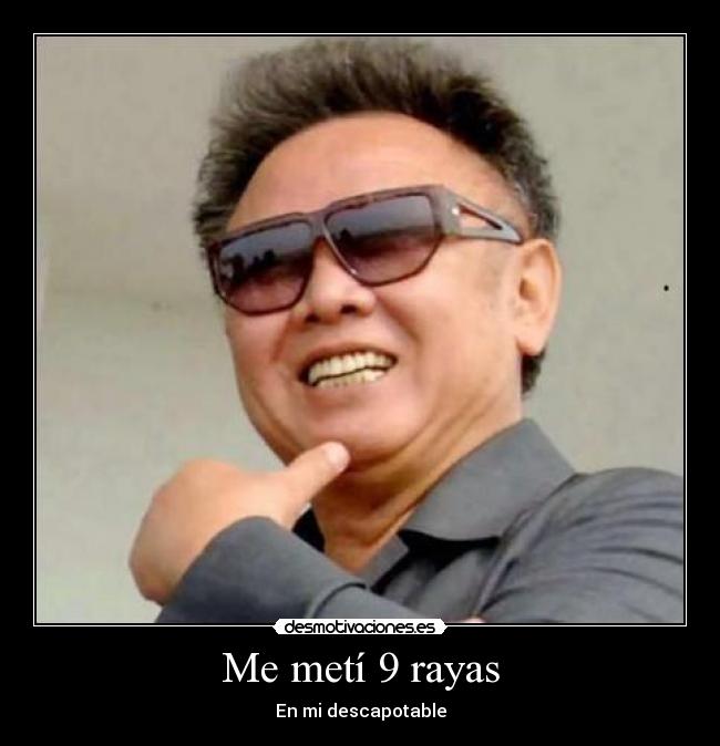 Me metí 9 rayas - En mi descapotable