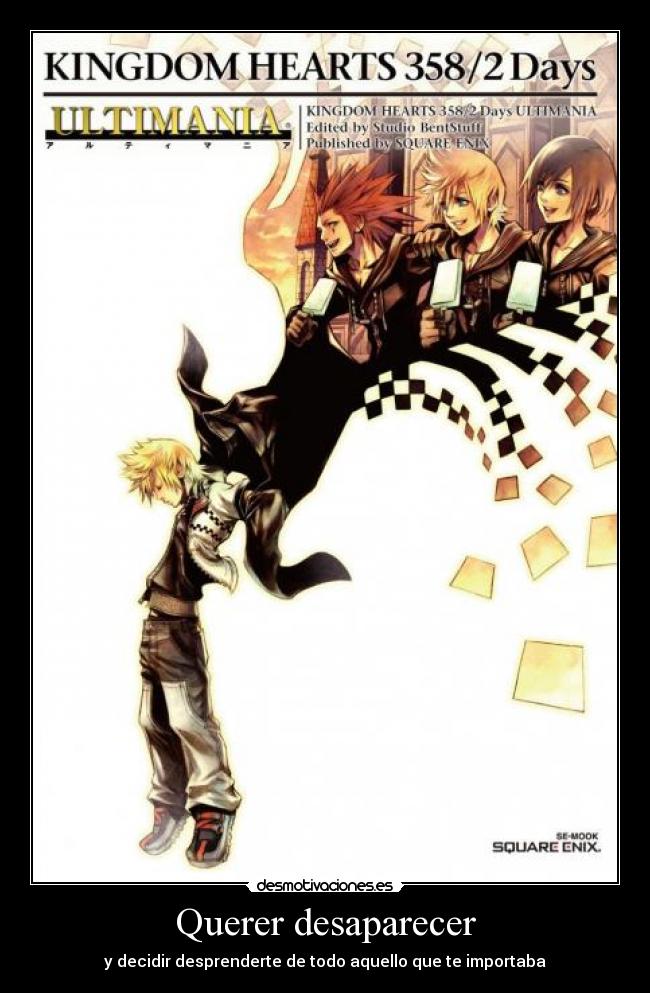 Querer desaparecer -