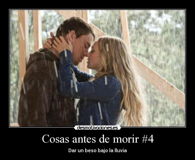 Cosas antes de morir #4 - Dar un beso bajo la lluvia
