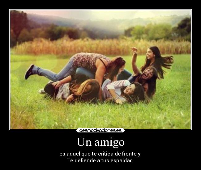 Un amigo -