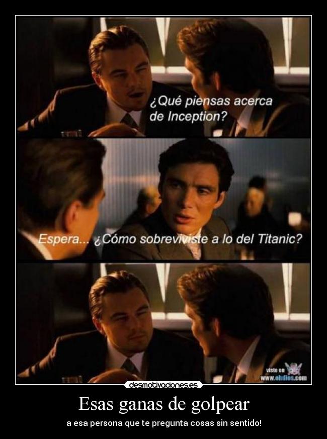 Esas ganas de golpear - 