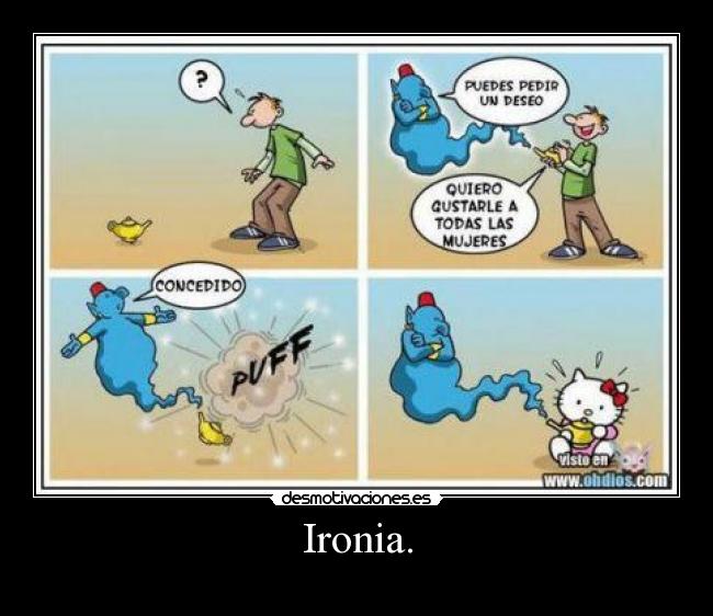 Ironia. -