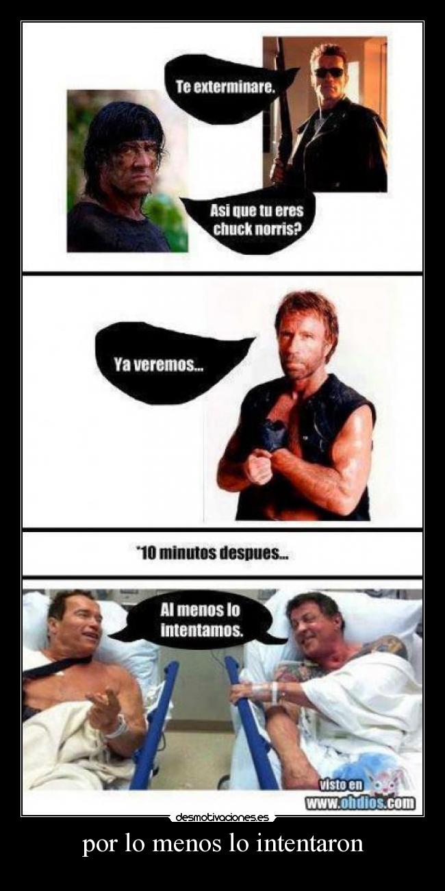 por lo menos lo intentaron -