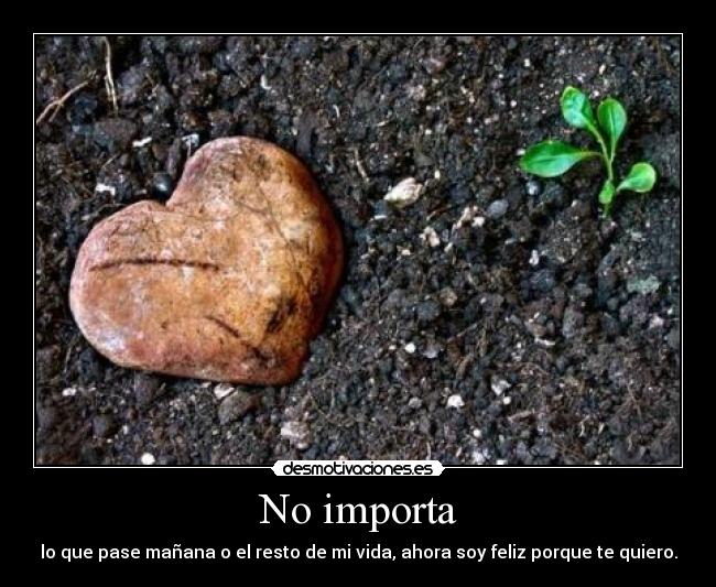 No importa -