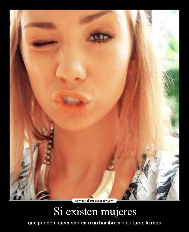 carteles mujeres sonreir ropa desmotivaciones