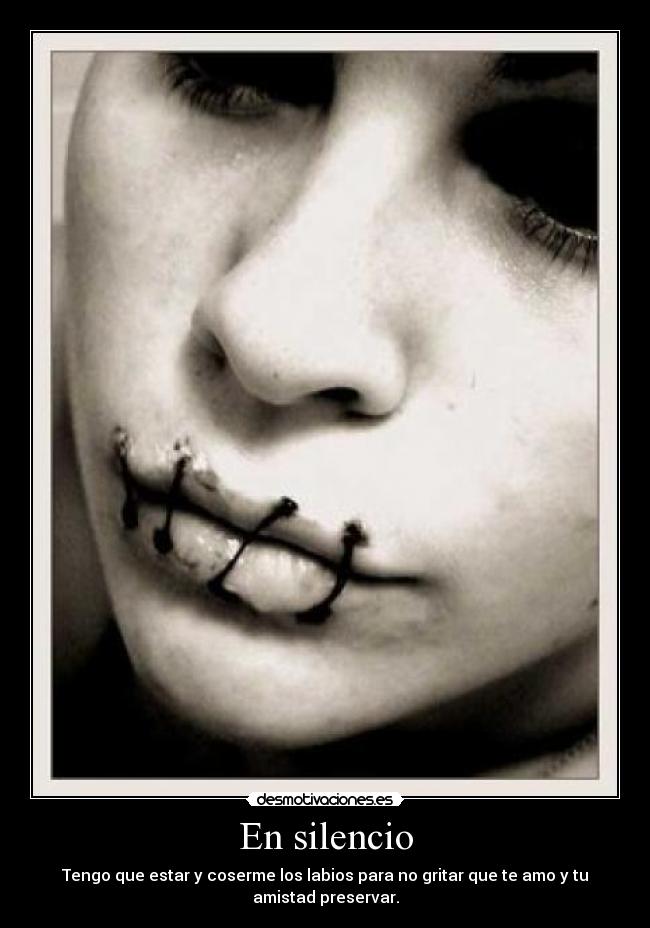 En silencio -