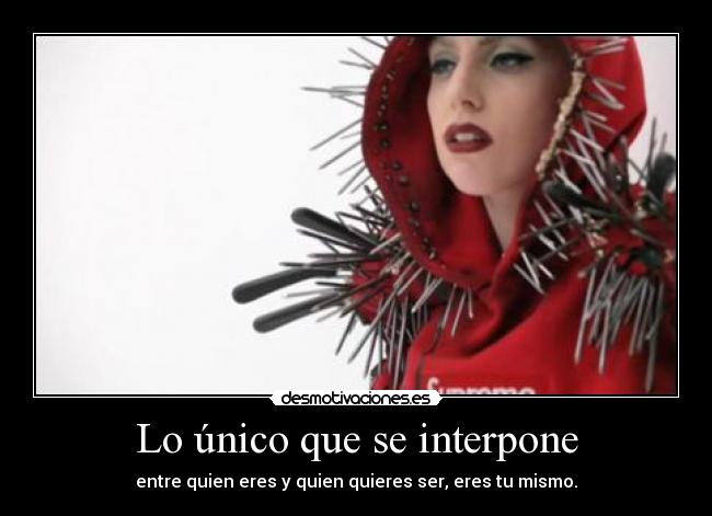 Lo único que se interpone -