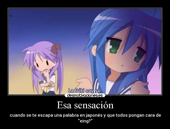 carteles konata izumi lucky star sensacion japones otaku manga anime ghiblifan desmotivaciones