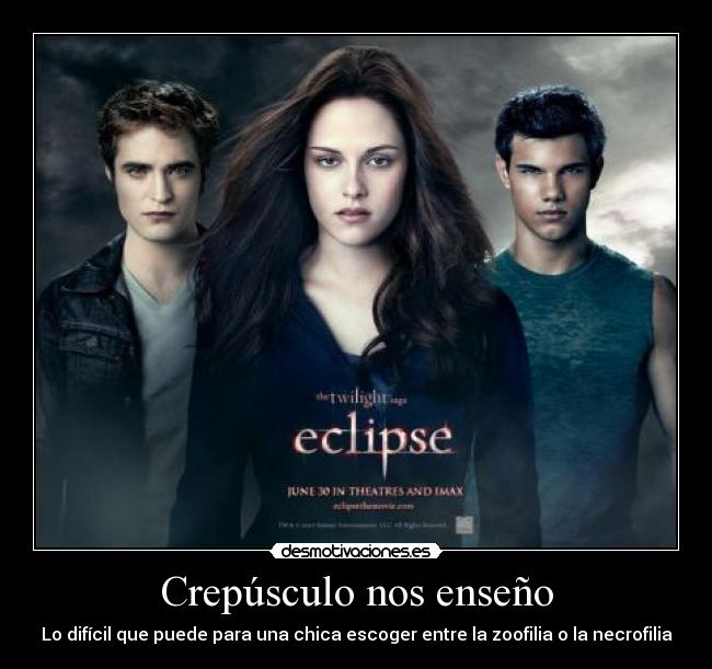 Crepúsculo nos enseño -