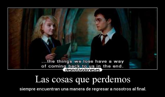 Las cosas que perdemos - 