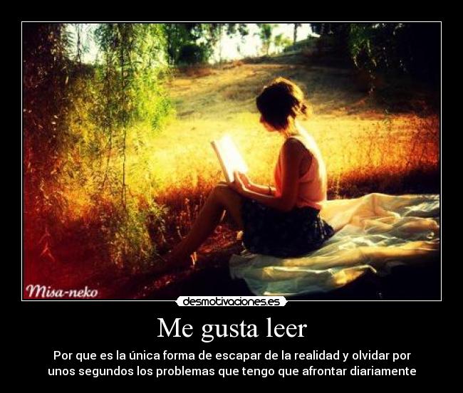 Me gusta leer -