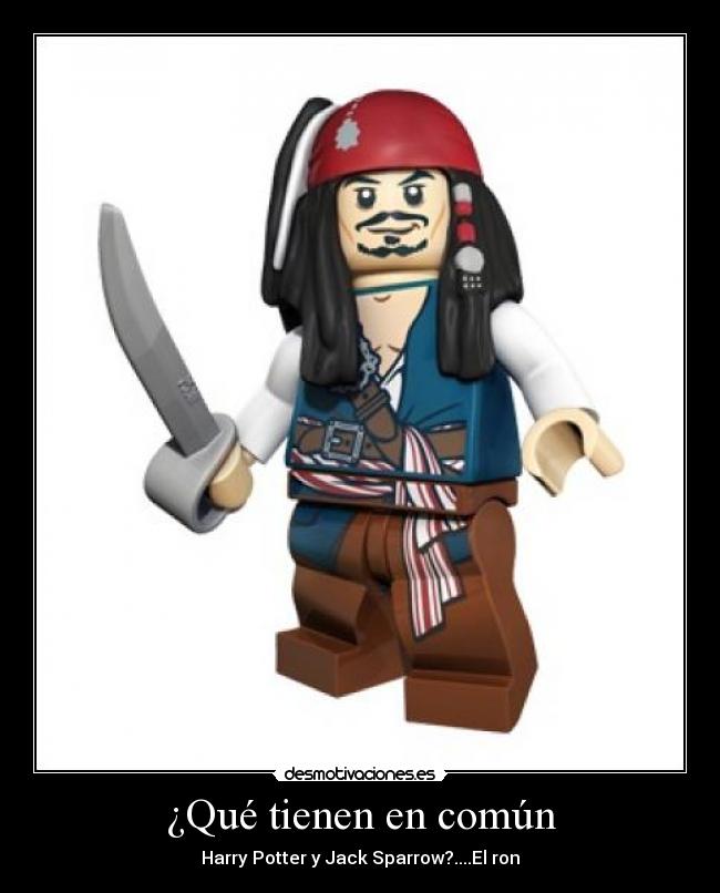 ¿Qué tienen en común - Harry Potter y Jack Sparrow?....El ron