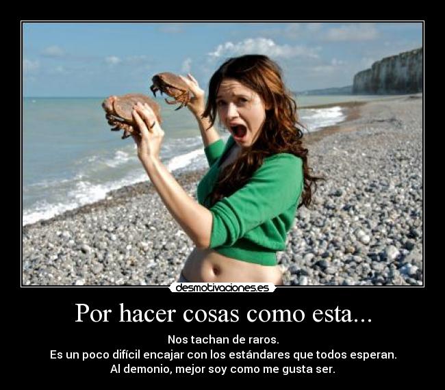 carteles cangrejos encajar raro desmotivaciones