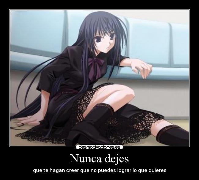 Nunca dejes -