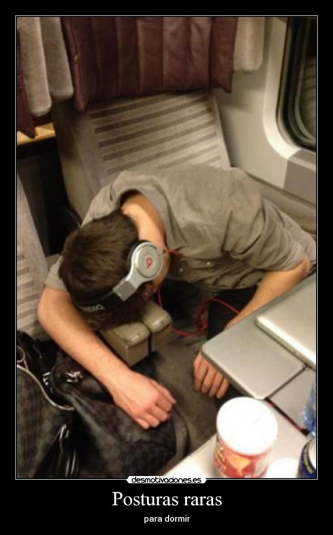 Posturas raras - para dormir