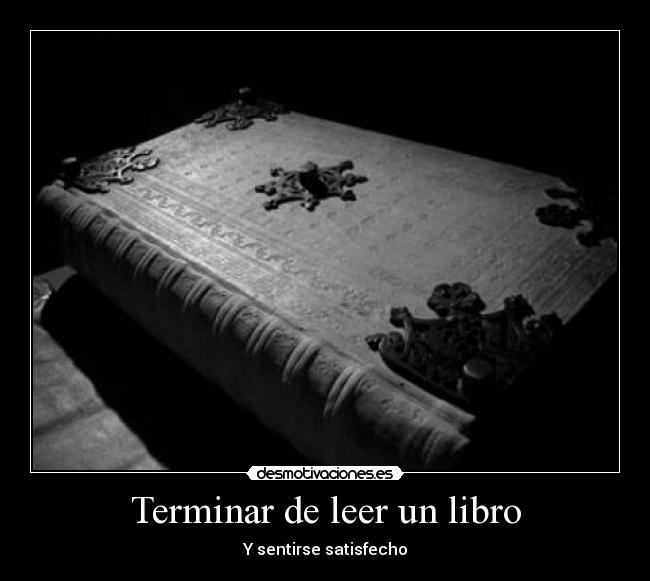 Terminar de leer un libro - 