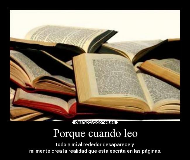 Porque cuando leo - 